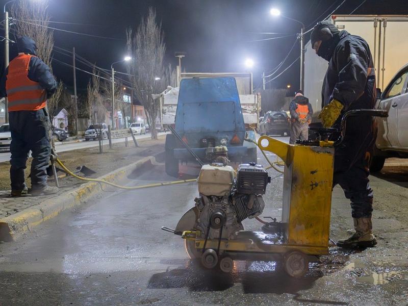 El Municipio de Ro Grande contina con los trabajadores de reparacin vial  