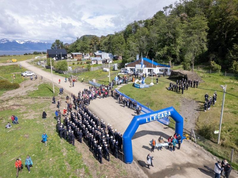 Recibimiento en Almanza a la Expedicin Homenaje al Submarino ARA San Juan 