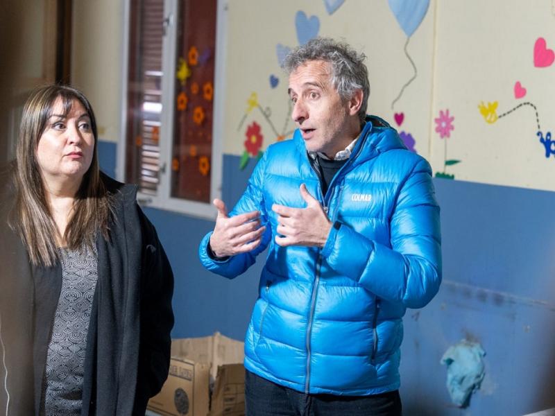 Melella recorri la obra del Centro de Abordaje Integral de Salud Mental en Ro Grande 