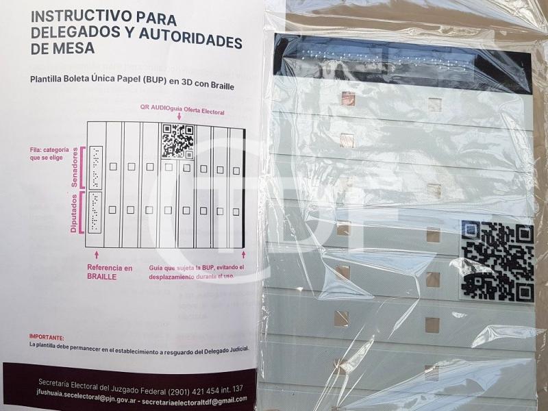 Plantilla en Braille en el sistema Boleta nica de Papel (BUP)