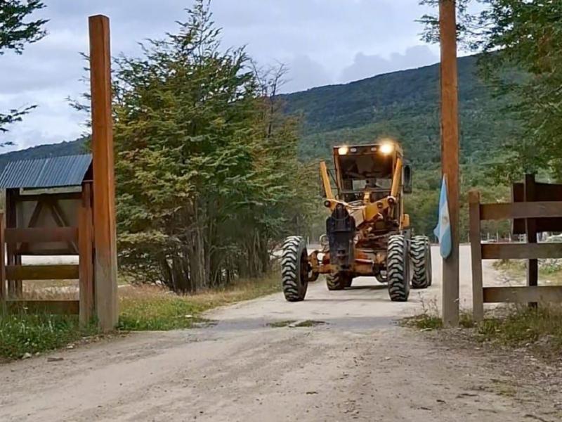 Vialidad Provincial realiza trabajos de conservación en rutas estratégicas de Tierra del Fuego