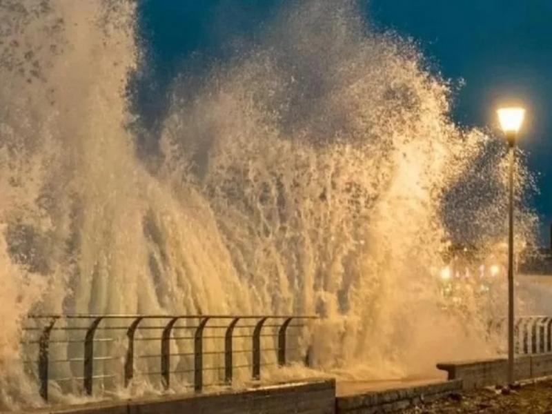 Advierten por una nueva marejada para este jueves en Comodoro Rivadavia