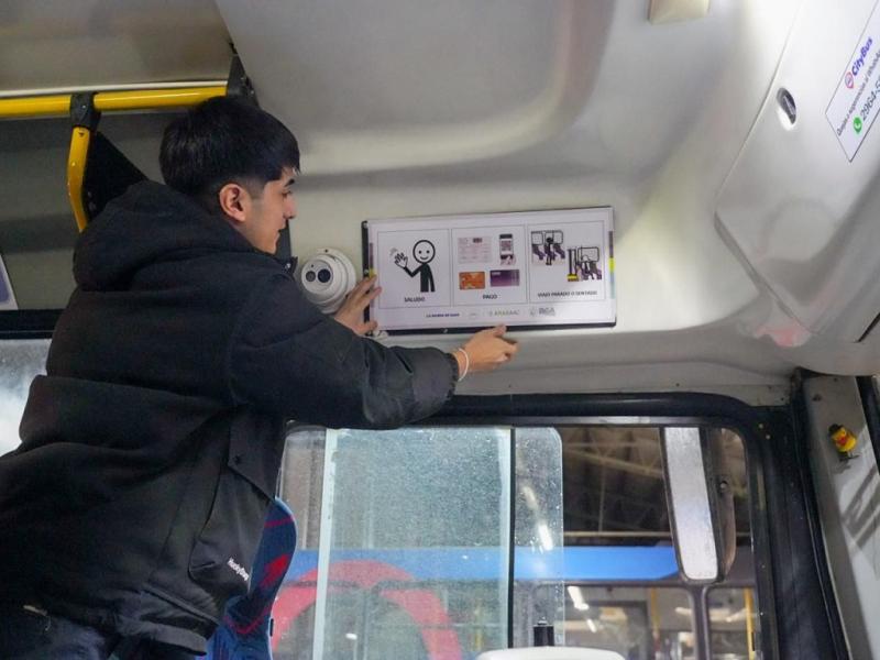 Accesibilidad cognitiva con la colocaci�n de pictogramas en el transporte p�blico 