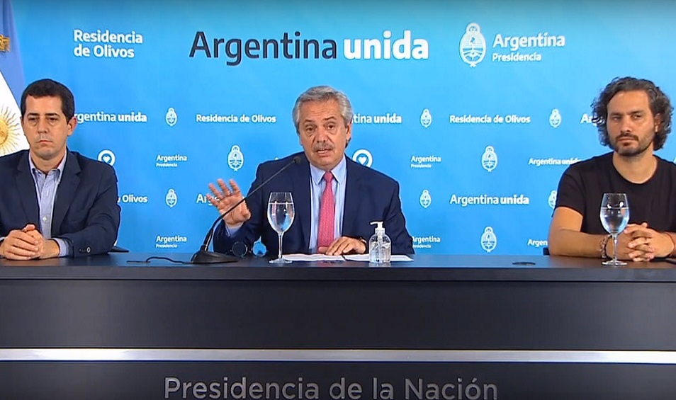 El Presidente destac el haber sido Argentina elegida por la OMS como uno de los diez pases para probar una vacuna, lo que implica 