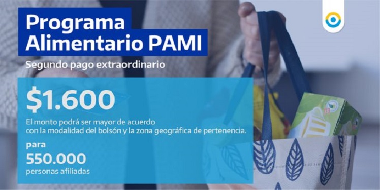 Para resguardar la salud de las personas afiliadas, que para recibir el bolsn deban trasladarse al Centro de Jubilados ms cercano, se realizar un pago nico de $1.600, que se incorporar al recibo de haberes. 