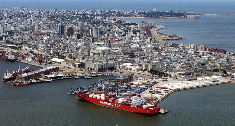 La flota de 300 pesqueros se completa con alrededor de una docena de navos dotados con cmaras de refrigeracin que almacenan lo extrado. El epicentro de las descargas de calamares en Amrica del Sur es el puerto de Montevideo.