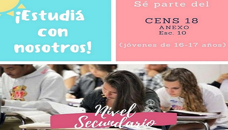 La inscripcin es para aquellos jvenes que hayan finalizado sus estudios primarios, como as tambin para aquellos estudiantes que no lograron la continuidad en la escuela media y deseen concluir el nivel secundario en tres aos.