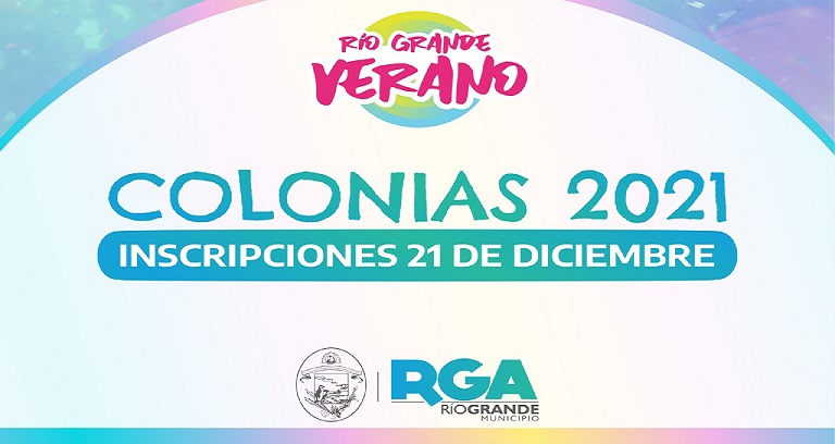 Las inscripciones se realizarn de manera online, para evitar aglomeracin, a travs de https://deportes.riogrande.gob.ar/colonias/ a partir de las 9 horas del lunes 21 de diciembre.