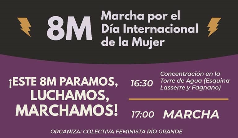 La jornada de activismo comienza el domingo 7 de marzo de 22 a 00 horas frente la Comisara de Gnero y Familia (Thorne N 2.140) con una vigilia en donde se llevarn a cabo intervenciones artsticas acompaadas con una olla popular.