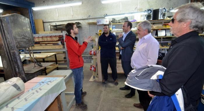 El Ministro de Industria Ramiro Cavallero, efectu una recorrida por diferentes sectores vinculados a la industria de Ro Grande.