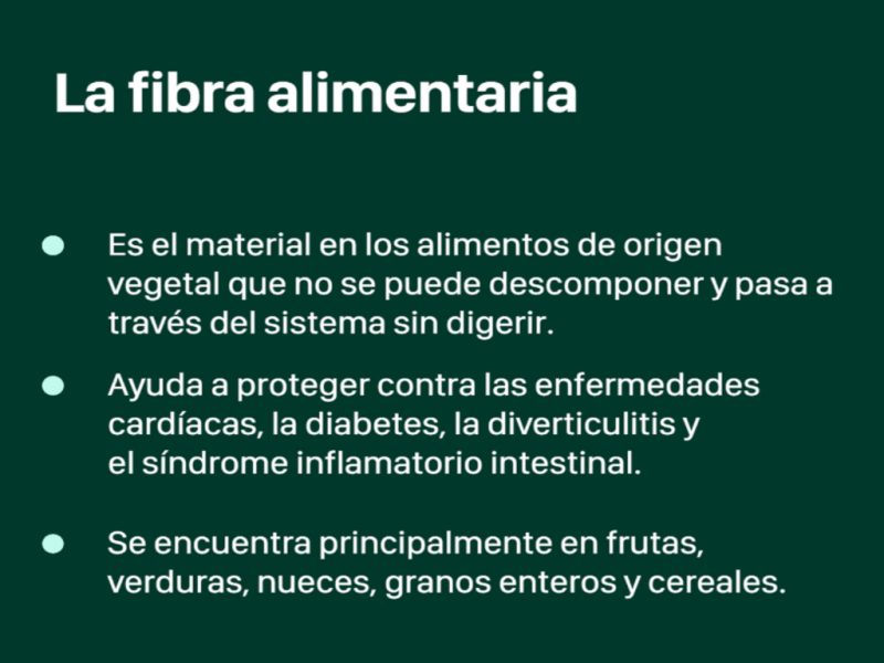 Hay muchos factores de salud a tener en cuenta a medida que nos alimentamos a diario: caloras, carbohidratos, protenas, grasas saturadas, vitaminas y minerales, por nombrar algunos. Y la fibra? Mucha gente se olvida de ella.