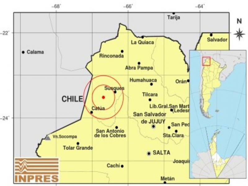 El fuerte movimiento estuvo precedido por otro, de magnitud 3,1 y con epicentro en un sitio muy cercano, registrado casi media hora antes.