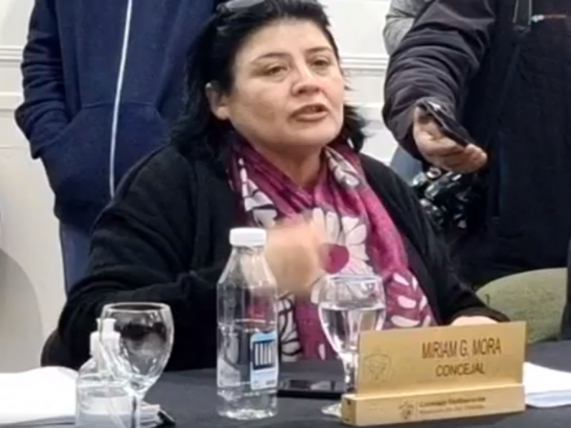 Tres Concejales del Bloque Forja-Todos fueron los nicos que quedaron en el recinto. Los Concejales que huyeron de la sesin para no dar la cara van a cobrar sin ir a trabajar, resalt Miriam Laly Mora. 