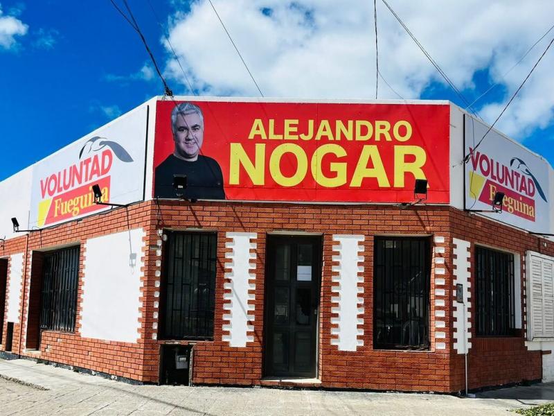 La sede del partido Voluntad Fueguina est ubicada en la intercesin de las calle Rosales y 9 de julio de la ciudad de Ro Grande.