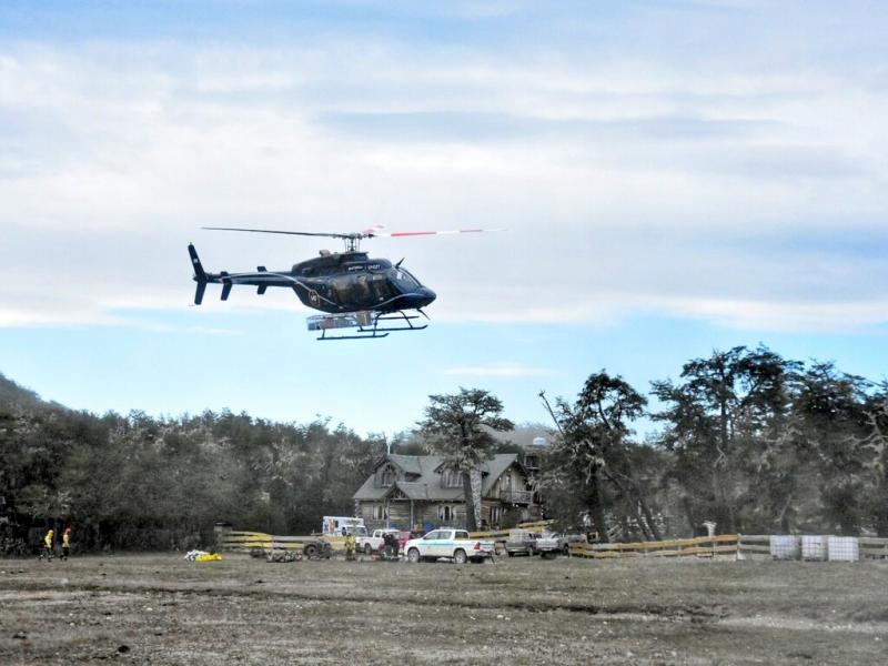 El viento fue determinante y limitante en las acciones que podamos llevar adelante; con esta posibilidad que se nos presenta, el recurso areo tambin podr operar, indic Sonia Castiglione. Fotos: www.delfuegonoticias.com.ar.