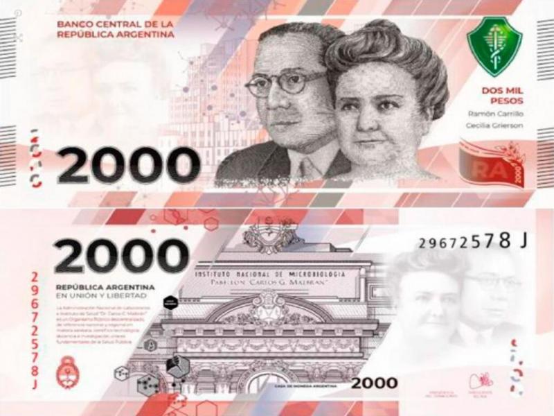 An no vio la luz, pero ya est determinado el diseo del billete que el BCRA mandar a imprimir. Esta es la apariencia del nuevo billete de $2.000 saldr en unos meses.