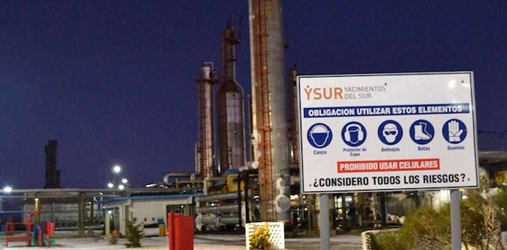 Planta de gas San Sebastián, ubicada 80 km al norte de la ciudad de Río Grande en la provincia de Tierra del Fuego.