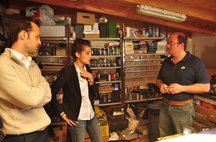 Carolina Hernandez junto a productores de Tierra del Fuego