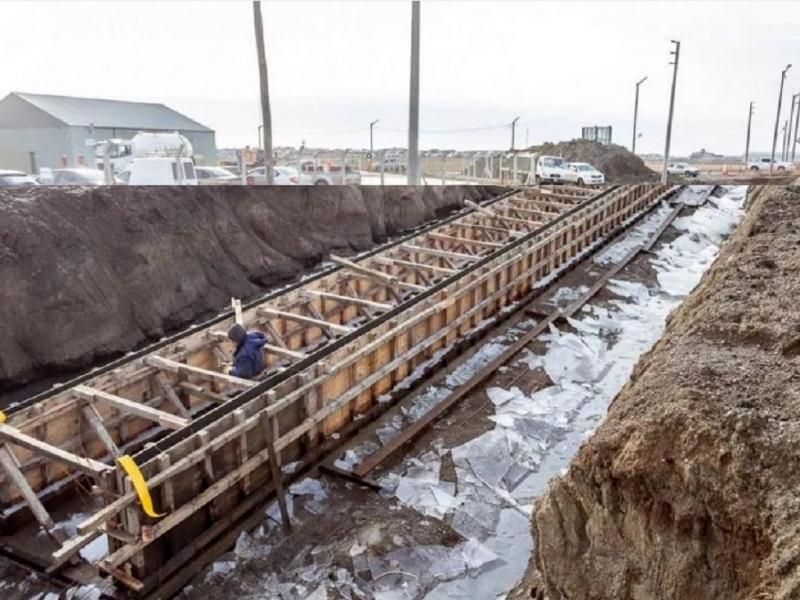 En este primer tramo, los trabajos se realizan desde la calle Punta Popper del B Malvinas Argentinas, continuarn siempre y cuando as lo permitan las condiciones climticas propias de la poca invernal.