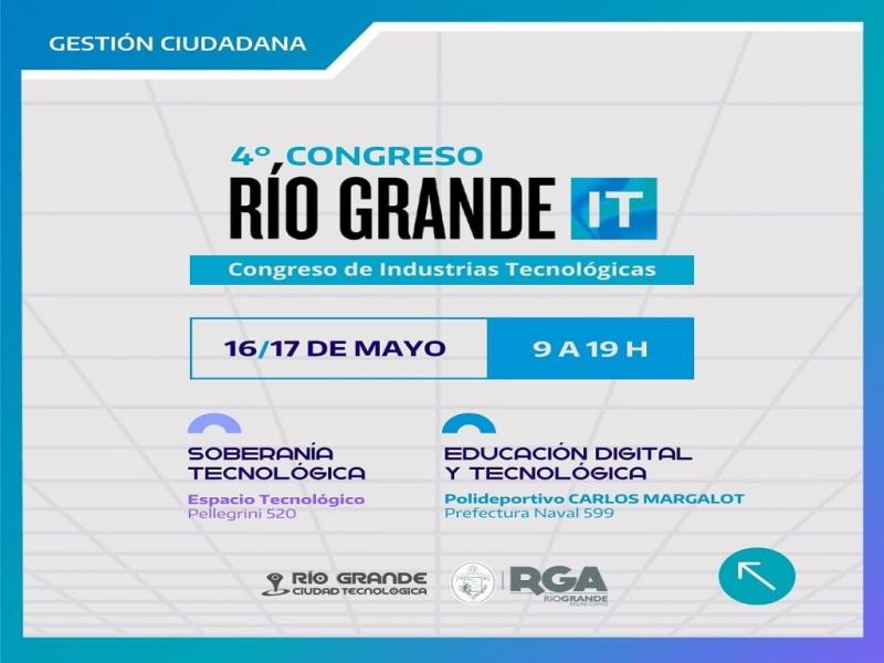 El Municipio recuerda que continan abiertas las inscripciones para participar de este cuarto Congreso de Industrias Tecnolgicas, mediante la siguiente pgina: http://congresoit.riogrande.gob.ar/.