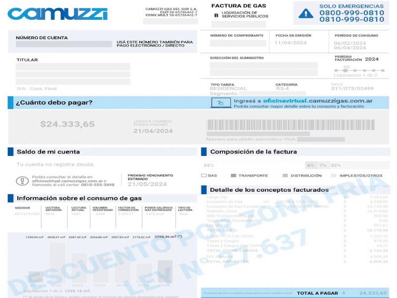 En el fallo emitido este lunes, Borruto suspende la aplicacin de los nuevos cuadros tarifarios a los usuarios y consumidores de la subzona tarifaria Tierra del Fuego. La medida cautelar tiene una vigencia de tres meses.