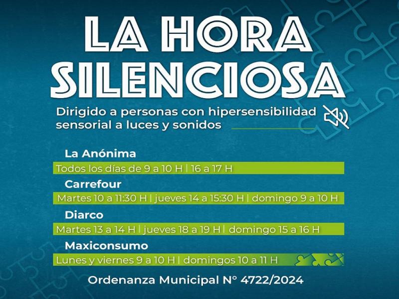 Esta medida est pensada con el fin de mejorar su experiencia al momento de realizar sus compras, a partir de la disminucin de estmulos sensoriales tales como luces y sonidos.