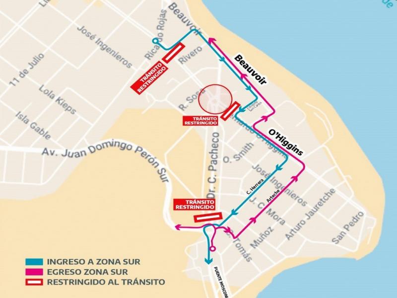 El Municipio de Ro Grande informa a los vecinos y vecinas que se restringir el trnsito sobre calle OHiggins en sus intersecciones con las arterias Rivero y Estrecho San Carlos, como as tambin en Pacheco a la altura de calle Vidal.