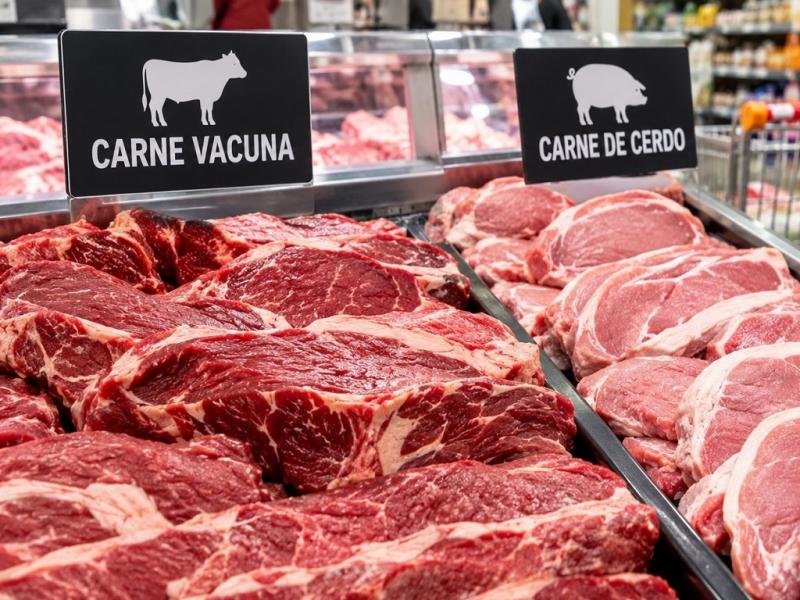 El incremento interanual de la carne fue del 55,1%, frente al 32,6% del �ndice general. Durante el mes pasado, el precio de la carne vacuna aument� 6,9% contra el mes anterior, seg�n el IPC que publica el INDEC.